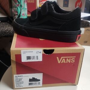 Vans Kids Black Old Skool V Sneakers